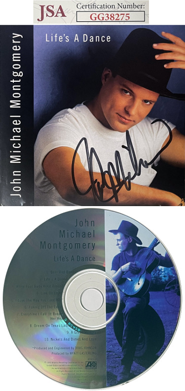 John Michael Montgomery signed 1992 Life's A Dance Album Cover Booklet w/ CD & Case- JSA #GG38275