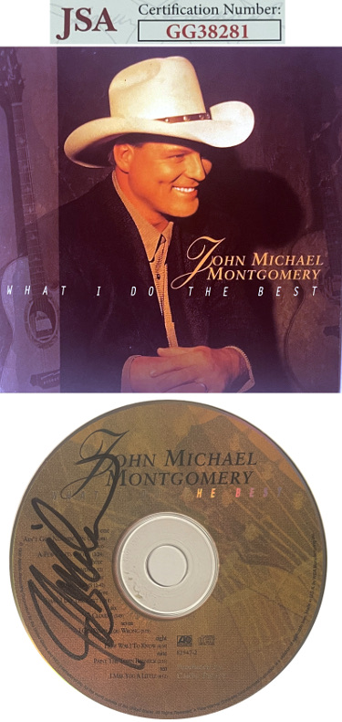 John Michael Montgomery signed 1996 What I Do The Best Album CD w/Cover Booklet & Case- JSA #GG38281