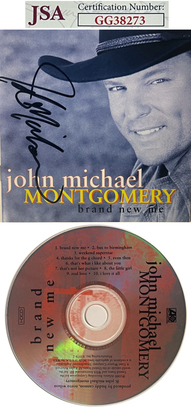 John Michael Montgomery signed 2000 Brand New Me Album Cover Booklet w/ CD & Case- JSA #GG38273