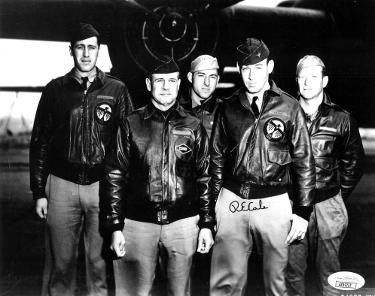 R.E. (Richard) Cole signed Doolittle Raiders China WWII Vintage 8x10 Photo- JSA #AC92737 (Jimmy Doolittle Co-Pilot)