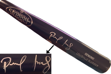 Paul Goldschmidt signed St. Louis Cardinals Louisville Slugger Black 34 Pro Model Bat MLB Authentic Hologram