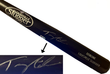 Tommy Edman signed Louisville Slugger Black Pro Model 34 Bat MLB Authentic Hologram(Cardinals/Dodgers/2021 GG)