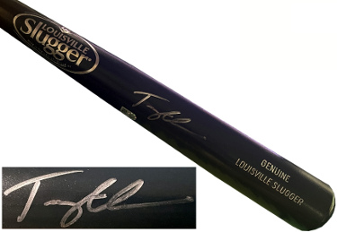 Tommy Edman signed Louisville Slugger Black Pro Model 34 Bat MLB Authentic Hologram(Cardinals/Dodgers/2021 GG)