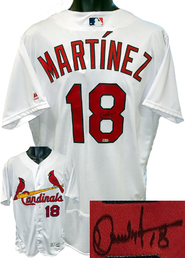 Carlos Martinez signed St. Louis Cardinals Majestic MLB Authentic Collection Flex Base Jersey#18 SZ 48 MLB Certified Hologram