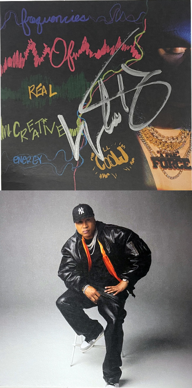 LL Cool J Signed 2023-24 The Force Signed 5x5 Art Insert CD Card (No CD) imperfect- COA