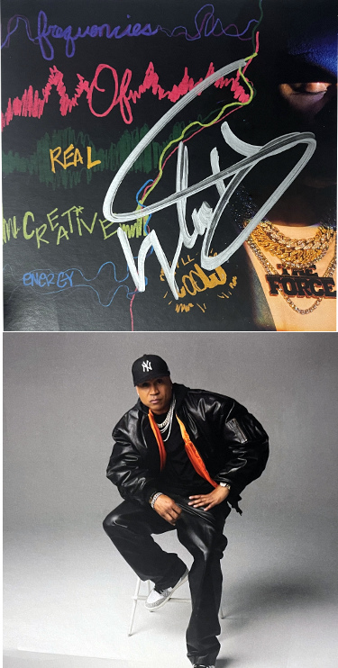 LL Cool J Signed 2023-24 The Force Signed 5x5 Art Insert CD Card (No CD) imperfect- COA