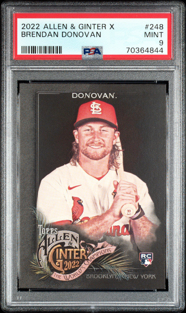 Brendan Donovan 2022 Topps Allen & Ginter X Rookie Card (RC) #248- PSA Graded 9 Mint (St. Louis Cardinals)