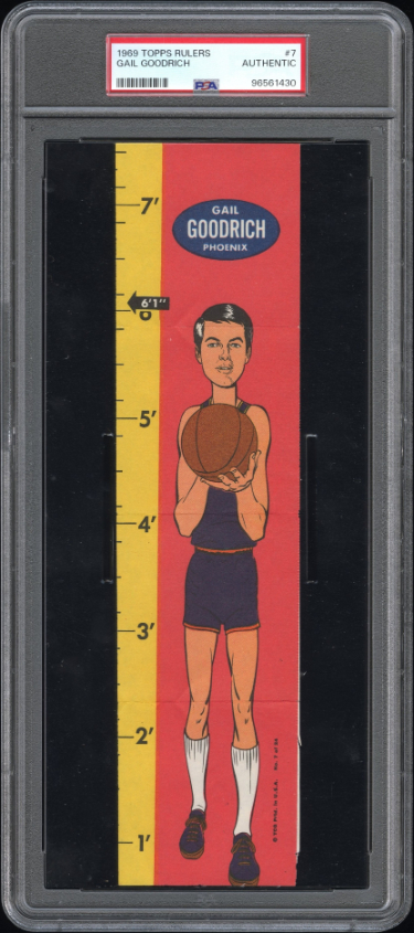 Gail Goodrich 1969-70 Topps Basketball Rulers #7- PSA Slabbed Authentic (Phoenix Suns)