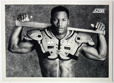 Bo Jackson 1990 Score Bat on Shoulders Card #697 (Raiders/Royals)