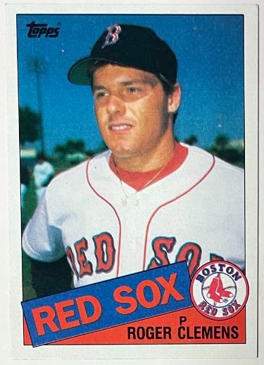 Roger Clemens 1985 Topps Rookie Card #181 (Boston Red Sox)