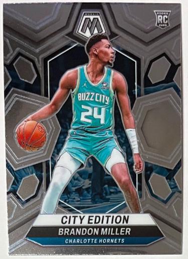 Brandon Miller 2023-24 Panini Mosaic City Edition Rookie Card (RC) #277 (Charlotte Hornets/Alabama)