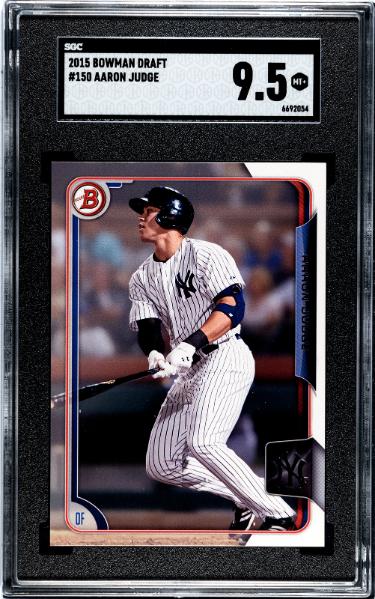 Aaron Judge 2015 Bowman Draft Rookie Card (RC) #150- SGC Graded 9.5 Mint+ (New York Yankees/2017 ROY)