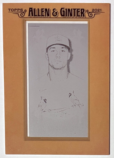 Jack Flaherty 2021 Topps Allen & Ginter Black Printing Plate #101 - 1/1 (St. Louis Cardinals)