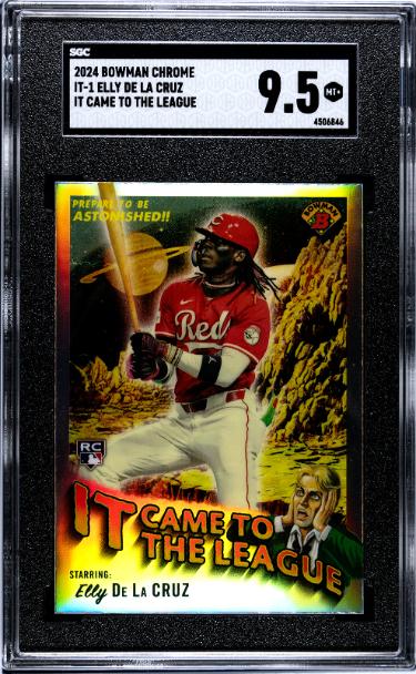 Elly De La Cruz 2024 Bowman Chrome It Came to the League Rookie Card (RC) #IT-1- SGC Graded 9.5 Mint+ (Cincinnati Reds)