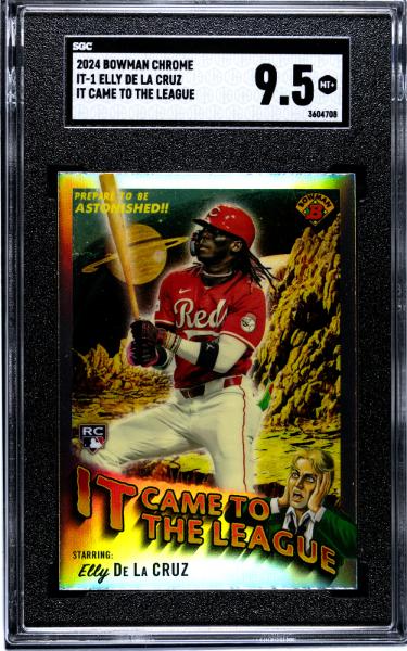 Elly De La Cruz 2024 Bowman Chrome It Came to the League Rookie Card (RC) #IT-1- SGC Graded 9.5 Mint+ (Cincinnati Reds)