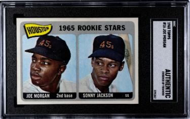 Joe Morgan 1965 Topps Rookie Stars Card #16- SGC Slabbed Authentic (Evidence of Trimming/Centered/Colt .45s)