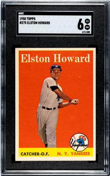 Elston Howard 1958 Topps Card #275- SGC Graded 6 EX-NM (Yankees/12XAS/6X WS Champs)