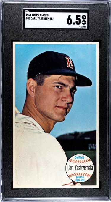 Carl Yastrzemski 1964 Topps Giants Card #48- SGC Graded 6.5 EX-NM+ (Red Sox/HOF)