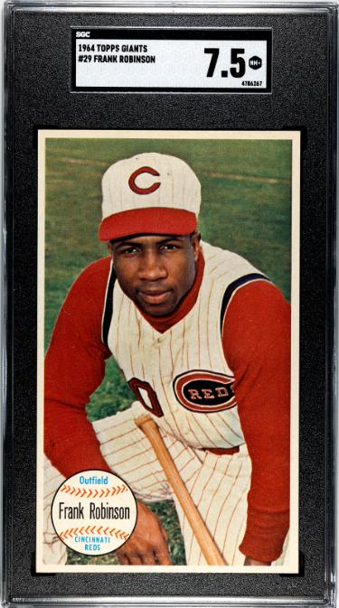 Frank Robinson 1964 Topps Giants Card #29- SGC Graded 7.5 NM+ (Cincinnati Reds/HOF)