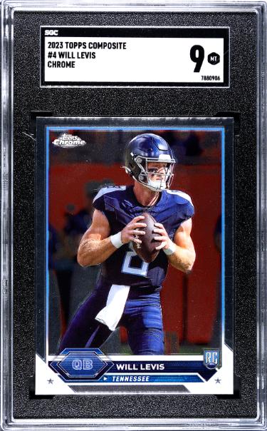 Will Levis 2023 Topps Chrome Composite Rookie Card (RC) #4- SGC Graded 9 Mint (Tennessee Titans)