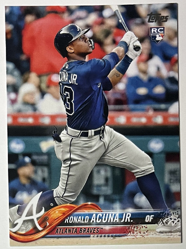 Ronald Acuna 2018 Topps Series 2 Rookie Card (RC) #698 (Atlanta Braves)