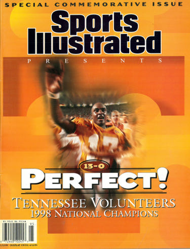 1999 Sports Illustrated 13-0 Perfect Tennessee Volunteers 1998 National Champion- Like New/Unused/No Label