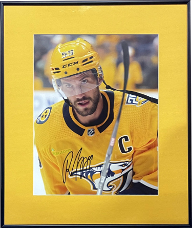 Roman Josi signed Nashville Predators 11x14 Photo Custom Framing (Nashville Predators COA)