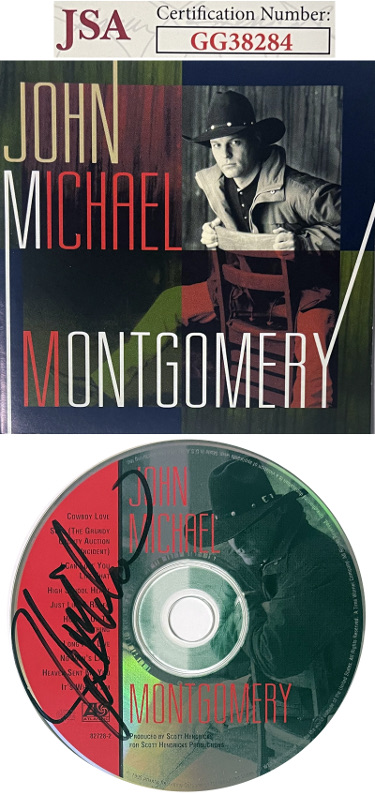 John Michael Montgomery signed 1995 Self Titled Album CD w/ Cover Booklet & Case- JSA #GG38284