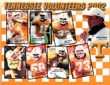 2002 Tennessee Volunteers 8.5x11 Collage/Stat Photo