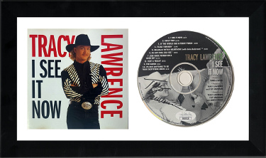 Tracy Lawrence signed 1994 I See It Now Album CD w/ Cover Booklet 6.5x12 Custom Framing- JSA #GG08328