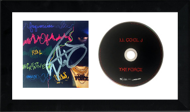 LL Cool J signed 2023-24 The Force CD signed 5x5 Art Insert Auto/Booklet 6.5x12 Custom Framing- COA