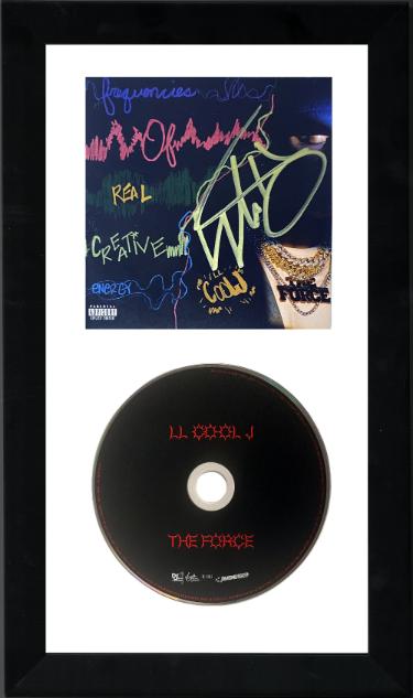 LL Cool J signed 2023-24 The Force CD signed 5x5 Art Insert Auto/Booklet 6.5x12 Custom Framing- COA