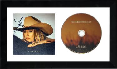 Lainey Wilson signed 2024 Whirlwind 4.75x4.75  Art Card, CD/Booklet/Cover Custom Framing 6.5x12 -COA  NEW (Country Music/CM)