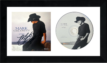 Mark Chesnutt signed 1995 Wings Album Cover Booklet w/ CD 6.5x12 Custom Framing- JSA #GG08246