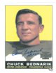 Chuck Bednarik signed Philadelphia Eagles 8.5X11 Photo HOF 67 (Topps Archives Card Enlargement) (deceased)