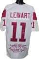 Matt Leinart signed White Custom Stitched Football Jersey w/ Embroidered Stats- Leinart Hologram