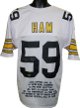 Jack Ham signed White TB Custom Stitched Pro Style Football Jersey HOF 88 w/ Embroidered Stats XL