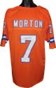 Craig Morton signed Orange TB Custom Stitched Pro Style Football Jersey XL #7- JSA Hologram