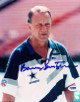 Barry Switzer signed Dallas Cowboys 8x10 Photo (white shirt)- PSA Hologram