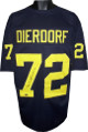 Dan Dierdorf signed Navy TB Custom Stitched Football Jersey CHOF 00 XL (Schwartz)