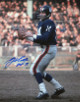 YA Tittle signed New York Giants Blue Jersey Passing Vertical 16x20 Photo HOF 71