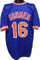 Dwight / DOC Gooden signed Blue TB Custom Stitched Baseball Jersey XL- JSA Hologram