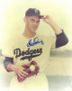 Clem Labine signed Brooklyn Dodgers 8x10 Photo (deceased-hat tip)