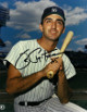 Joe Pepitone signed New York Yankees 8x10 Photo (black sig- bat on shoulder)