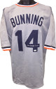 Jim Bunning signed Gray TB Custom Stitched Baseball Jersey HOF 96 XL- JSA Witnessed Hologram