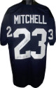 Lydell Mitchell signed Navy TB Custom Stitched Football Jersey All American 1971 XL- JSA Hologram