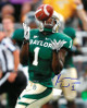 Kendall Wright signed Baylor Bears 8x10 Photo #1 (green jersey catch)