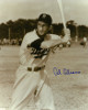 Cal Abrams signed Brooklyn Dodgers Vintage B&W 8x10 Photo (close up batting-deceased)