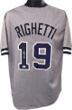 Dave Righetti signed Gray TB Custom Stitched Pro Baseball Jersey XL- JSA Witnessed Hologram