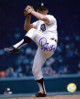 Denny McLain signed Detroit Tigers 8x10 Photo (leg up-blue sig)